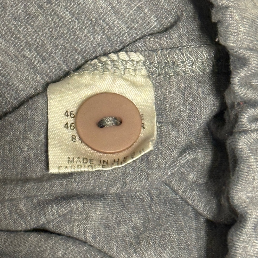 Theory Sweatpants Drawstring and Zipper Button Closure Soft Heather Gray Size XS - Picture 10 of 11